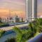 Modern Resort with Balcony - Pool - Gym - شاطئ هالانديل