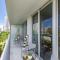 Tropical Apartment with Balcony - Pool - Up To 4 - Gym - شاطئ هالانديل