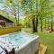 Modernized Log Cabin w Hot Tub Fire Pit & Views Modernized Log Cabin w Hot Tub Fire Pit & Views