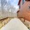 Deck and Scenic Views Beech Mountain Cabin