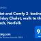 Quiet and Comfy 2- bedroom Holiday Chalet, walk to the beach, Norfolk