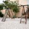 Elegant Garden Stay with 2 Living Areas, 2 Bedrooms, 1 Full and 1 Half Bath for 6 Guests
