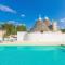 TRULLO mit pool OSTUNI Kostenlos Bettwäsche und Handtücher, 2 Fahrräder, 1 Hochstuhl, 1 Kinderbett