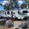 2 bedroom glamping RV w/golf cart
