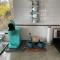 One bedroom with modern kitchen, balcony with water view
