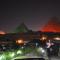 Hotel pyramids show rooftop
