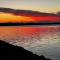 Life Is Good Lodge lakefront with sandy beach