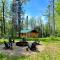 5R Cozy log chalet in fantastic location. Ski, snowshoe, fish, explore! AC, pet friendly!