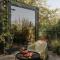 Riverfront Cabins in the garden