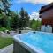 OR Luxury yurt-like home in Bretton Woods with private beach firepit AC fishing and trails