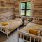 Log cabin with secure garden