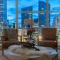 "The Draper" - Luxury Corner Unit w Tower View, - Near Stampede, Saddledome, BMO Centre! FREE Parking, Banff Pass, & Wine!