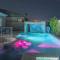 Joshua Tree Getaway with Pool, Spa, BBQ and Sleeps 12