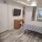 Modern studio with kitchenette and bath