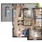 Contemporary Townhome Enclosed Garage Wd