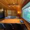 Logcabin, sauna, fireplace, view, kitchen
