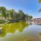 Deck and Dock Access Lakefront Grove Cabin!