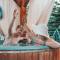 Domki Eden z księżycowego drewna z balia z jakuzzi, sauna - Gołubie