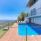 Stunning views to sea from Modern Villa El Mirador near Sitges