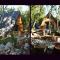 Woodland paradise Charming wooden houses in stone