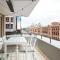 2BR - Large balcony facing Flinders Street Station