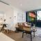 Modern 2BR Apt w City Views, Balcony & Wi-Fi