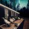 Lapland Riverside Cabin VADELMA, Ylläs, Tiny Home with Sauna, Fireplace, Terrace, BBQ, Wifi, Ski, Fishing, Pets OK - أكاسلومبولو