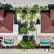 Two attached Villas 14 bedrooms, 12 bathrooms for a total of 28 guests