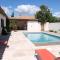 charming vacation rental with heated pool at the foot of the alpilles, in aureille, close to the center of the village on foot, sleeps 6/8 people in provence.