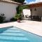 charming vacation rental with heated pool at the foot of the alpilles, in aureille, close to the center of the village on foot, sleeps 6/8 people in provence.