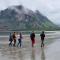 See Lofoten mountains midnight sun and nothern lights in Steigen