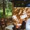 Chambre scandinave dans un parc forestier Chambre scandinave dans un parc forestier