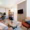 Das Solaris Beach Apartment 15 mit Garten und Grillplatz