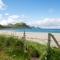 Haukland beach panorama