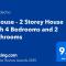 QHouse - 2 Storey House with 4 Bedrooms and 2 Bathrooms