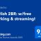 Stylish 2BR: w/free parking & streaming!