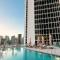 Modern 1-Bedroom Apartment with Stunning Burj Khalifa and city Views