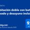 Habitación doble con baño privado y desayuno incluido - Viladecáns