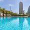 Silkhaus modish studio with Burj Khalifa view, pool access - Dubai