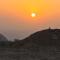 Sunset view hill jabal shams