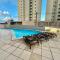 Edy hospedagens Sol e Mar 1402 conforto e vista mar - 纳塔尔