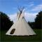 Indian Tipi at Desert Gardens Oasis in Lobo, Tx