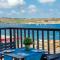 Islet Promenade Seafront Apartment with large Corner Terrace by Getawaysmalta - St Paul's Bay