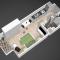 Bright and cozy studio with balcony in Azizi Riviera 33 - 迪拜