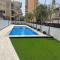 Beach bungalow with swiming pool and long terrace