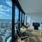 Amazing City &River views 60th level skytower 3 bedrooms&Free parking
