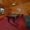 Family indoor pool cabin theater room