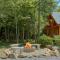 Family indoor pool cabin theater room