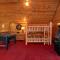Family indoor pool cabin theater room