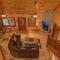 Family indoor pool cabin theater room